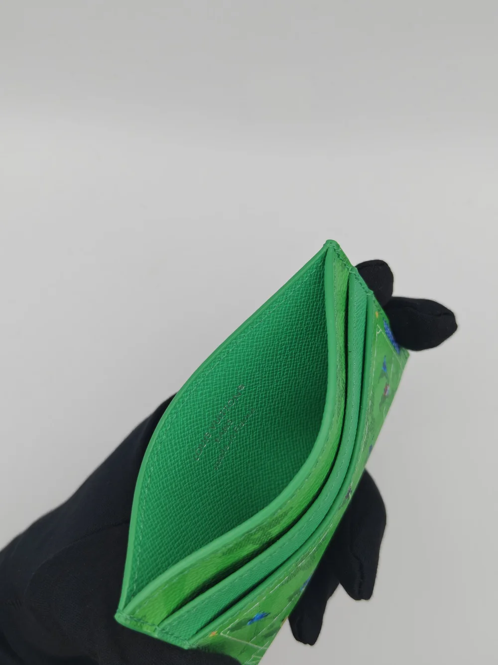 Green Soccer Field Lv Card Holder